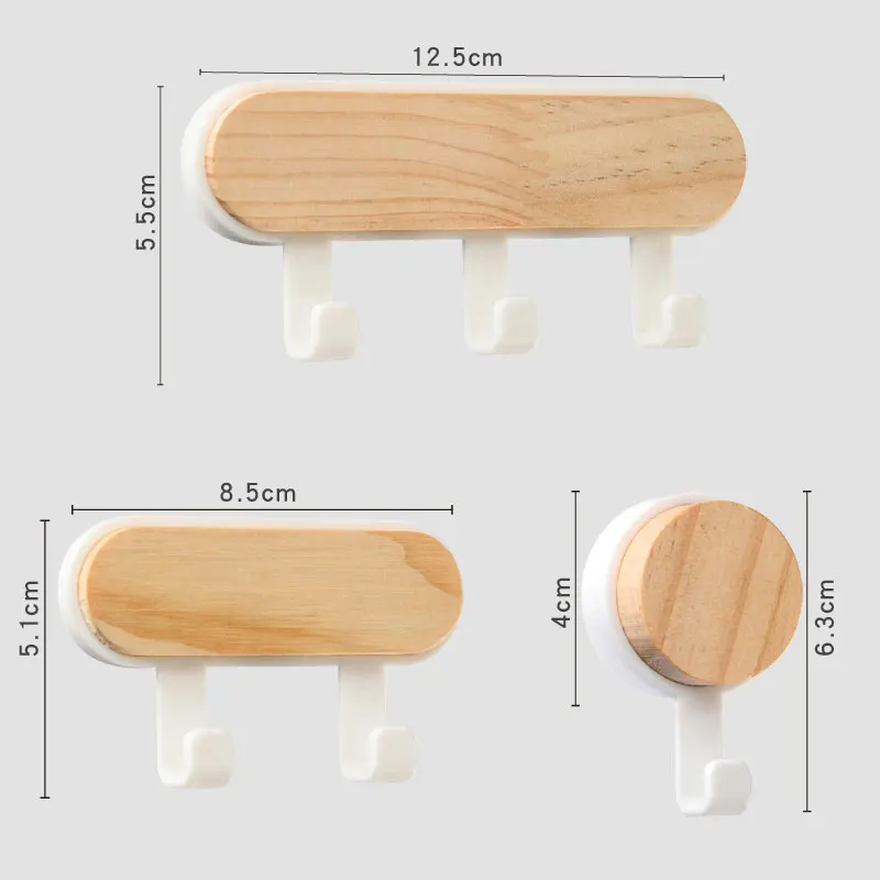 強力な磁気木製キーホルダー、帽子とスカーフの収納オーガナイザ - Phone Accessories Hooks のレビューと価格