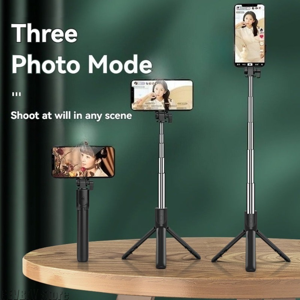 1pc ワイヤレス Bluetooth 自撮り棒三脚スタンド - Phone Accessories Brands のレビューと価格