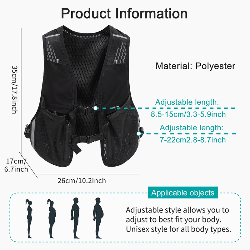TINYAT 反射多機能ベストバッグ男性女性スポーツチェスト - Phone Accessories For Men のレビューと価格