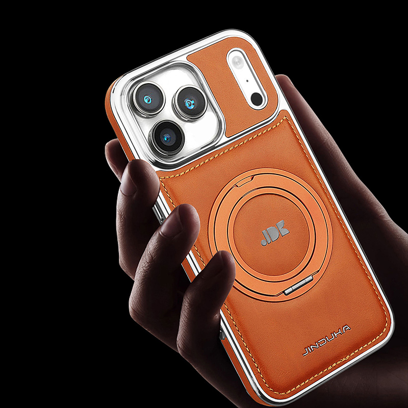 高級マグネット式360度回転キックスタンド付きレザー製iPh - Phone Accessories Ring Holder のレビューと価格