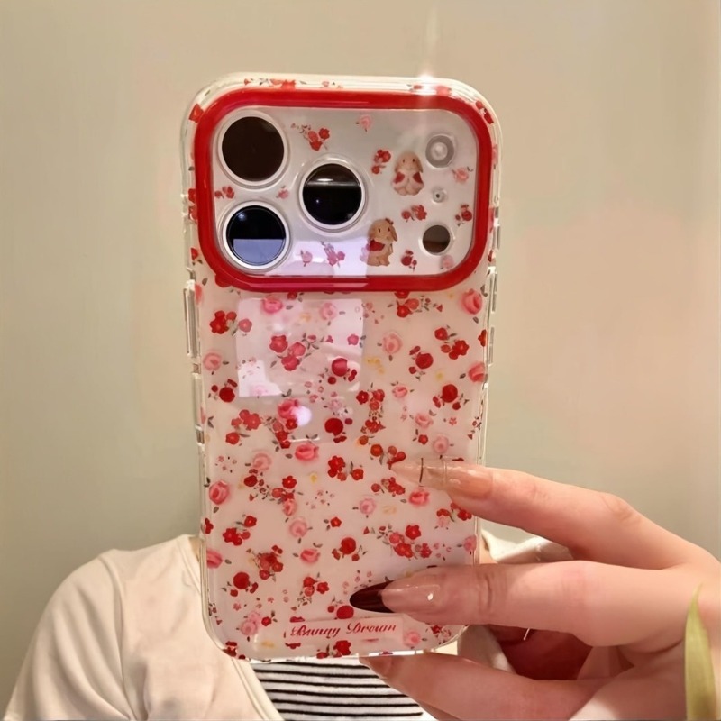 素敵な漫画風赤い花柄のiPhoneケース iPhone 1  - Phone Accessories Red のレビューと価格