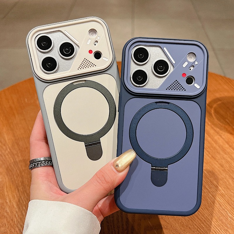 高級メタルリングホルダー付きマグネット式iPhoneケース  - Phone Accessories Ring Holder のレビューと価格