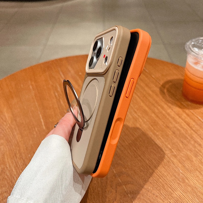 高級メタルリングホルダー付きマグネット式iPhoneケース  - Phone Accessories Ring Holder のレビューと価格